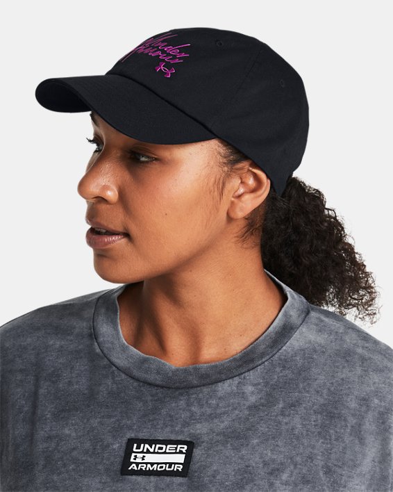 Women's UA Favorite Hat in Black image number 2